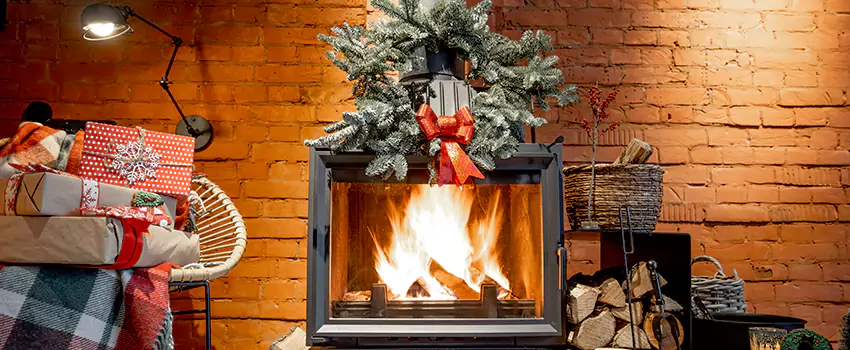 Travis Industries Linear Gas Fireplace Installation in Burke, Virginia