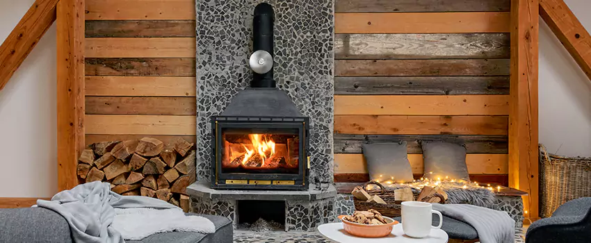 Thelin Hearth Products Direct Vent Gas Stove Fireplace Inspection in Burke, Virginia